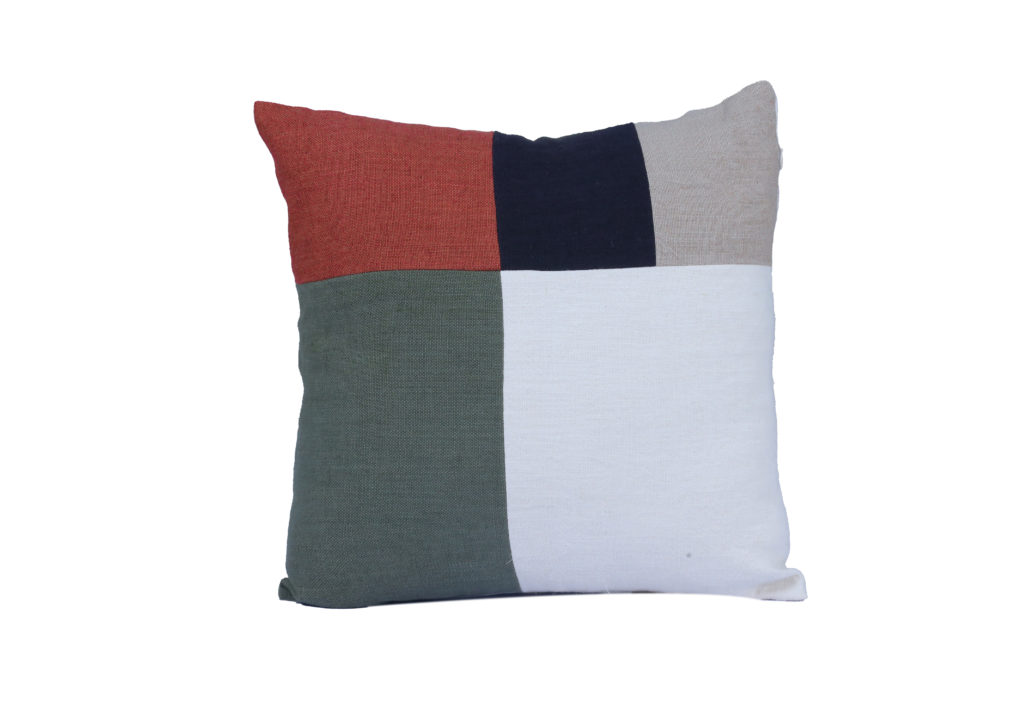 Yard Dyed Woven Stone Washed Cushion Cover